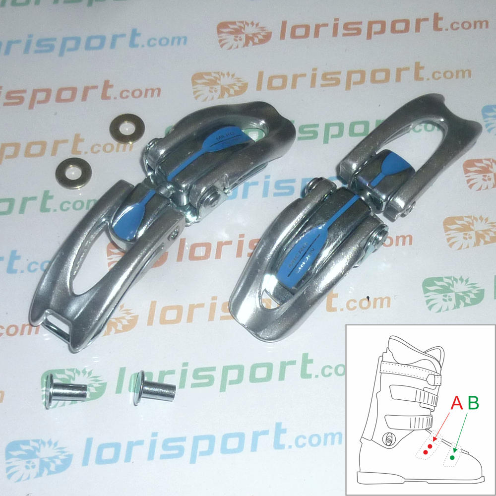 NORDICA - KIT GANCI REGOLABILI SCI / SKI SET BUCKLES ADJUSTMENTS