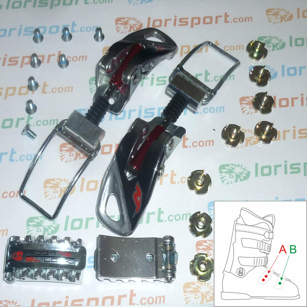 NORDICA - KIT GANCI REGOLABILI SCI / SKI SET BUCKLES ADJUSTMENTS